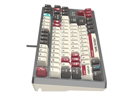 Klawiatura mechaniczna A4TECH BLOODY S87 Pixels Red USB (BLMS RED Plus Switches)