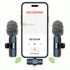 MICRO-MIC DUO - 2x Mikrofon Bezprzewodowy Krawatowy (zestaw), na klips, iOS & Android (OTG), mini, superczuły. USB-C & LIGHTNING