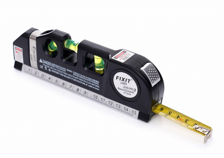 Poziomica laserowa z miarą 250cm KD10437 - KRAFT&DELE