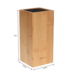 Blok na noże, bambus 10,5x10,5x23cm Kinghof KH-1559