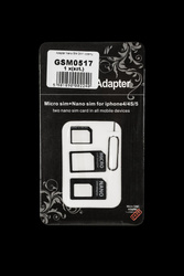 Adapter Nano SIM 3W1 czarny