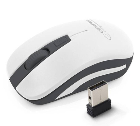 ESPERANZA MYSZ BEZPRZ. 2.4GHZ 4D OPT. USB URANUS BIAŁO/SZARA