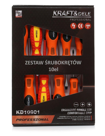 Zestaw śrubokrętów 10el. KD10901 - KRAFT&DELE
