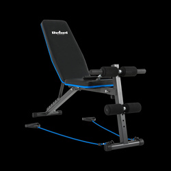 Ławka treningowa skośna z blokadą nóg i gumami , REBEL ACTIVE