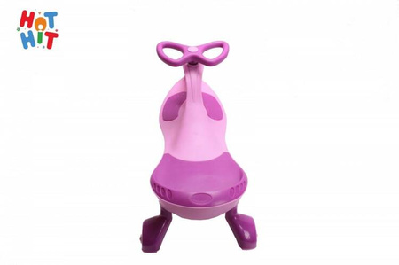 Jeździk Grawitacyjny Swing Car- Kauczukowe Koła LED różowy