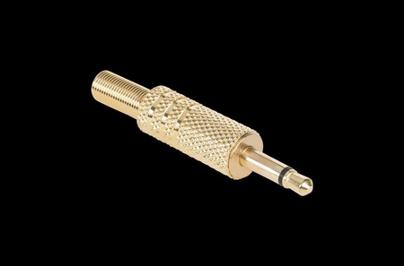 Wtyk Jack 3.5 mono złoty
