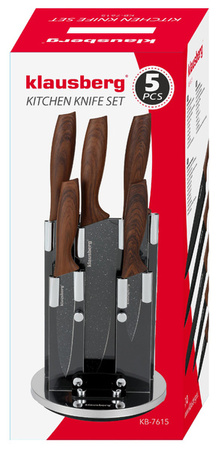 Noże kuchenne, zestaw 5 elementów, Klausbe KB- 7615