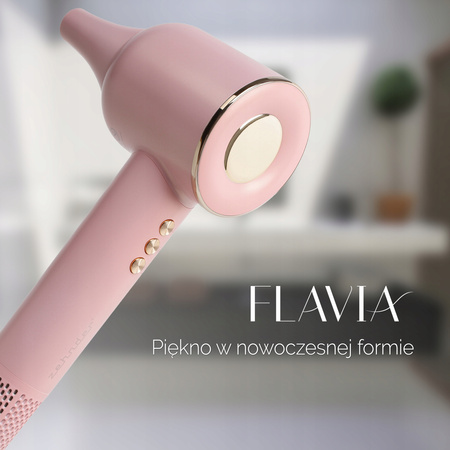 Suszarka do włosów Inteligentna Flavia Supersonic 1600W Jonizująca Różowa