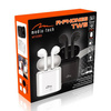 R-PHONES TWS - Słuchawki douszne Bluetooth 4.2 z technologią TWS, w komplecie powerbank/ładowarka z akumulatorem 350mAh, białe