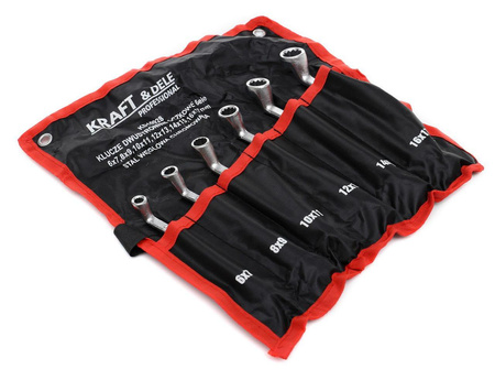 KLUCZE DWUSTRONNIE-OCZKOWE 6el. KD10928 - KRAFT&DELE