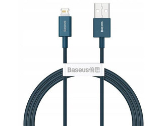 BASEUS Kabel USB Lightning iPhone Superior Series, 2.4A, 1m (niebieski) CALYS-A03