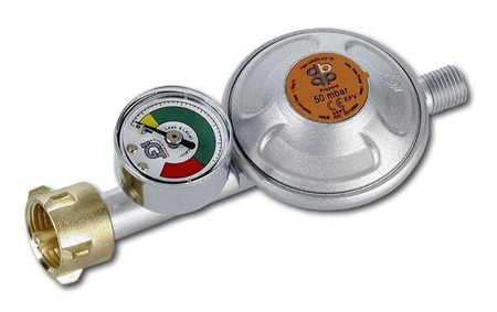 Reduktor gazu duży 9-10mm Bradas RG A310IE-M z zaworem bezpieczeństwa