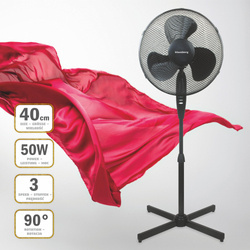 Wentylator stojący, 50W,czarny Klausber KB-7472