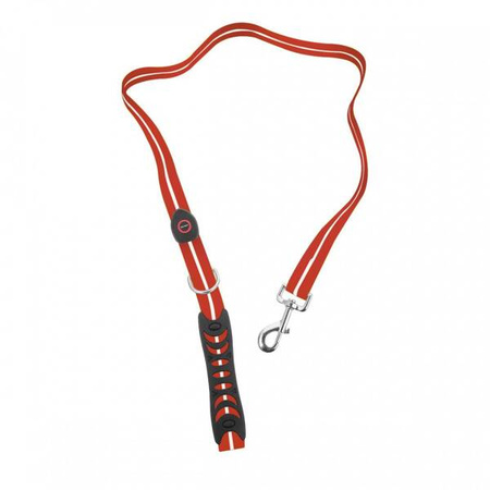 SIGNAL LEASH - Smycz z kolorową iluminacją LED dla średnich i dużych psów, czerwona