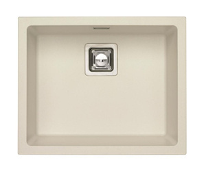 ALVEUS QUADRIX 50 zlewozmywak granitowy biały