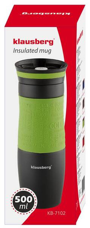 Kubek termiczny stal, różne kolory 500ml Klausbe KB-7102