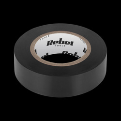 Taśma izolacyjna klejąca REBEL (0,13 mm x 19 mm x 20 yd) czarna