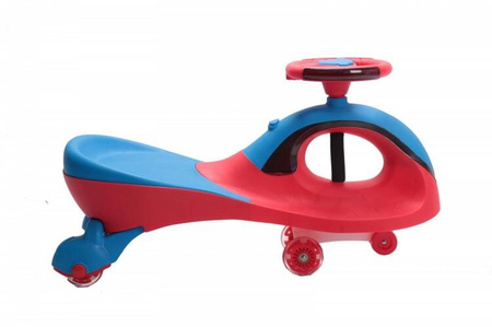 Jeździk Grawitacyjny Swing Car z muzyką i światłem niebiesko-czerwony
