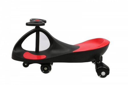 Jeździk Grawitacyjny Swing Car model 8097 Kauczukowe Koła LED czarny-czerwony