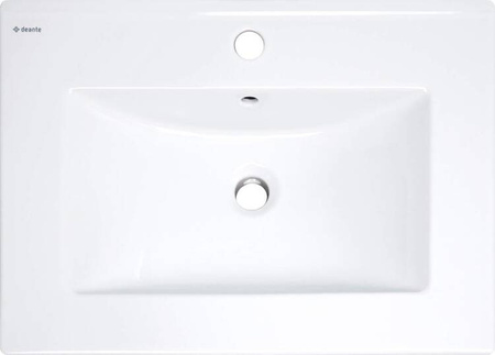 Umywalka ceramiczna wpuszczana z miejscem na baterię (CTU 646M) - Deante