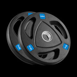 Zestaw obciążeń żeliwnych gumowanych 2x10kg, otwór olimpijski 51mm, REBEL ACTIVE