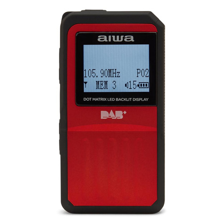 Przenośne radio AIWA RD-20DAB/RD, DAB+/FM czerwone (8435256897760) - AIWA