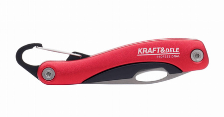 NÓŻ SKŁADANY Z KARABIŃCZYKIEM KD10878 - KRAFT&DELE