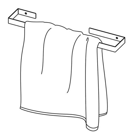 Wieszak ścienny na ręcznik - 60 cm (ADM A621) - Deante