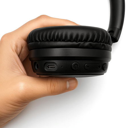 3MOTION ANC BT - Bezprzewodowe słuchawki z aktywną redukcją hałasu (ANC) - Nauszne, Bluetooth, USB-C, Mikrofon