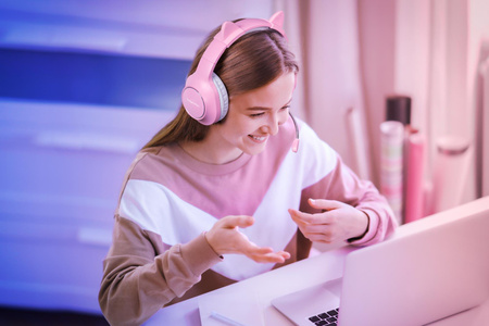 Gamingowe słuchawki nauszne dla dzieci Kruger&Matz Gamer Kids, kolor czarny