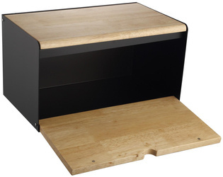 Chlebak stal-bambus, czarny Klausberg KB-7386