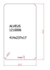 ALVEUS Deska drewniana (42cm x 24 cm) (1210006)