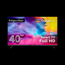 Telewizor Kruger&Matz 40" FHD Google TV 5.0, DVB-T2/S2/T/C H.265 HEVC