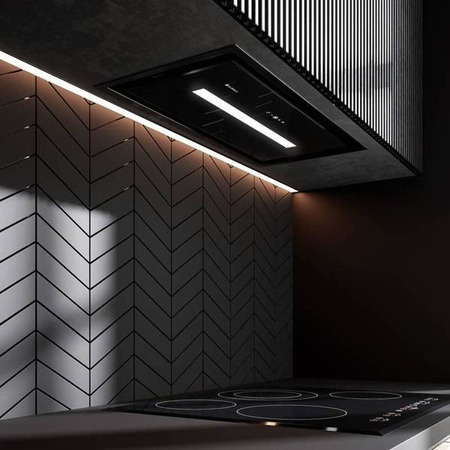 Okap kuchenny Saredo 60.1 Black + Turbina TW 2.1 GLOBALO