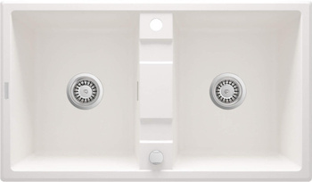 Zlewozmywak granitowy 2-komorowy (ZQE A203) - Deante