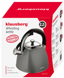 Czajnik tradycyjny 2,2l, szary Klausberg KB-7411