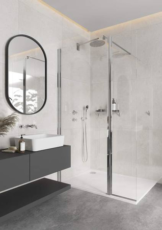 Ścianka prysznicowa / walk-in systemu Kerria Plus 80 cm (KTS 038P) - Deante