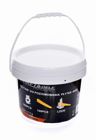 Zestaw do poziomowania płytek 400el. KD10774 - KRAFT&DELE