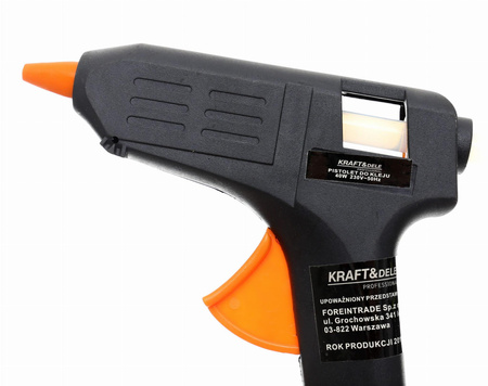 PISTOLET DO KLEJU NA GORĄCO 40W + 7 WKŁADÓW KD10350 - KRAFT&DELE