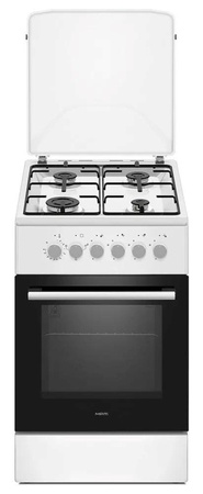 Kuchnia gazowo-elektryczna MPM-56-KGM-04 Biała