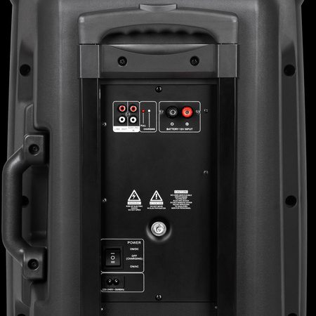 Aktywna kolumna głośnikowa (z 2 mikrofonami bezprzewodowymi UHF, SD, Bluetooth, FM, USB) 60 Watt