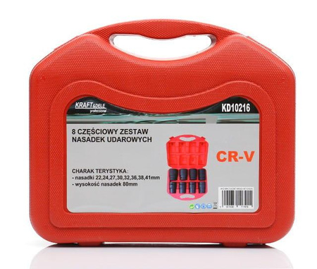 Zestaw Nasadek Udarowych 8 Częściowy KD10216 - KRAFT&DELE