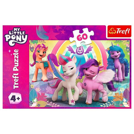 Puzzle 60 elementów W świecie przyjaźni Kucyki Pony
