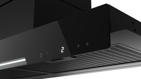 Okap w pełni zintegrowany, łatwy w montażu i z miejscem na przechowywanie INTEGRA GFI 97350 EOS BK TEKA