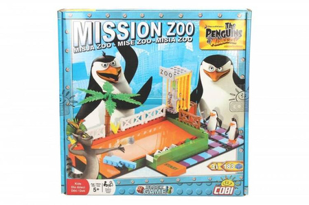 Klocki Misja ZOO - gra Pingwiny z Madagaskaru