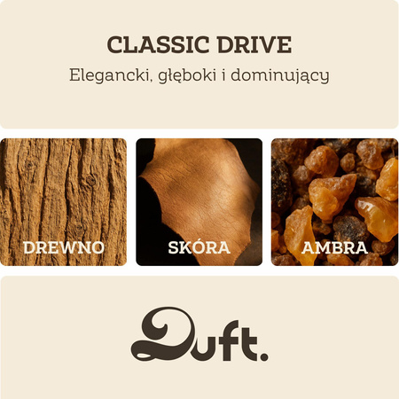 Zapach do samochodu DUFT Classic Drive – metalowy dyfuzor na kratkę +2 wkłady