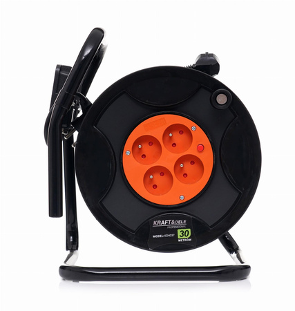 PRZEDŁUŻACZ BĘBNOWY 30M + LED KD4037 - KRAFT&DELE