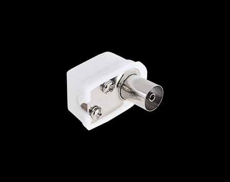 Gniazdo antenowe TV na kabel kątowe małe Cabletech