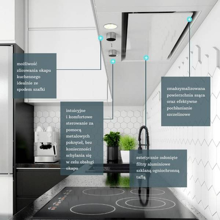 Okap kuchenny Floweri 60.2 White GLOBALO