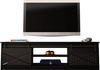Szafka RTV GRANERO 200x56,7x35 czarny/czarny poł